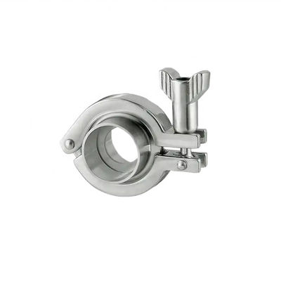 Acier inoxydable 304 316 Serrage à broche unique Sanitaire Tri Serrage Forgé Connexion