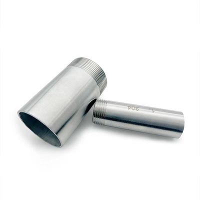 Pipe d'acier inoxydable 304 équivalente, raccordement de raccordement de tétons soudés pour l'eau, l'huile et l'air