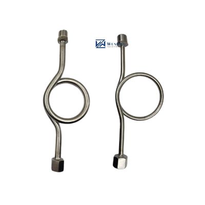 SS304 316 316L anneau rond 6000 PSI 1/2 NPT BSPT jaugeur de pression pivotant