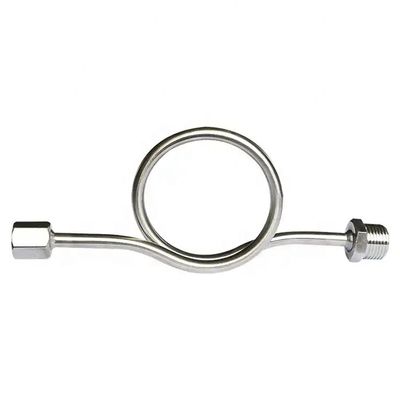 SS304 316 316L anneau rond 6000 PSI 1/2 NPT BSPT jaugeur de pression pivotant